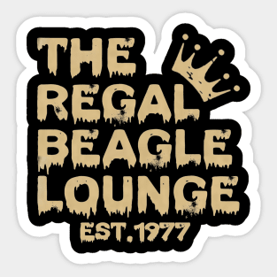 The regal Beagle lounge Sticker